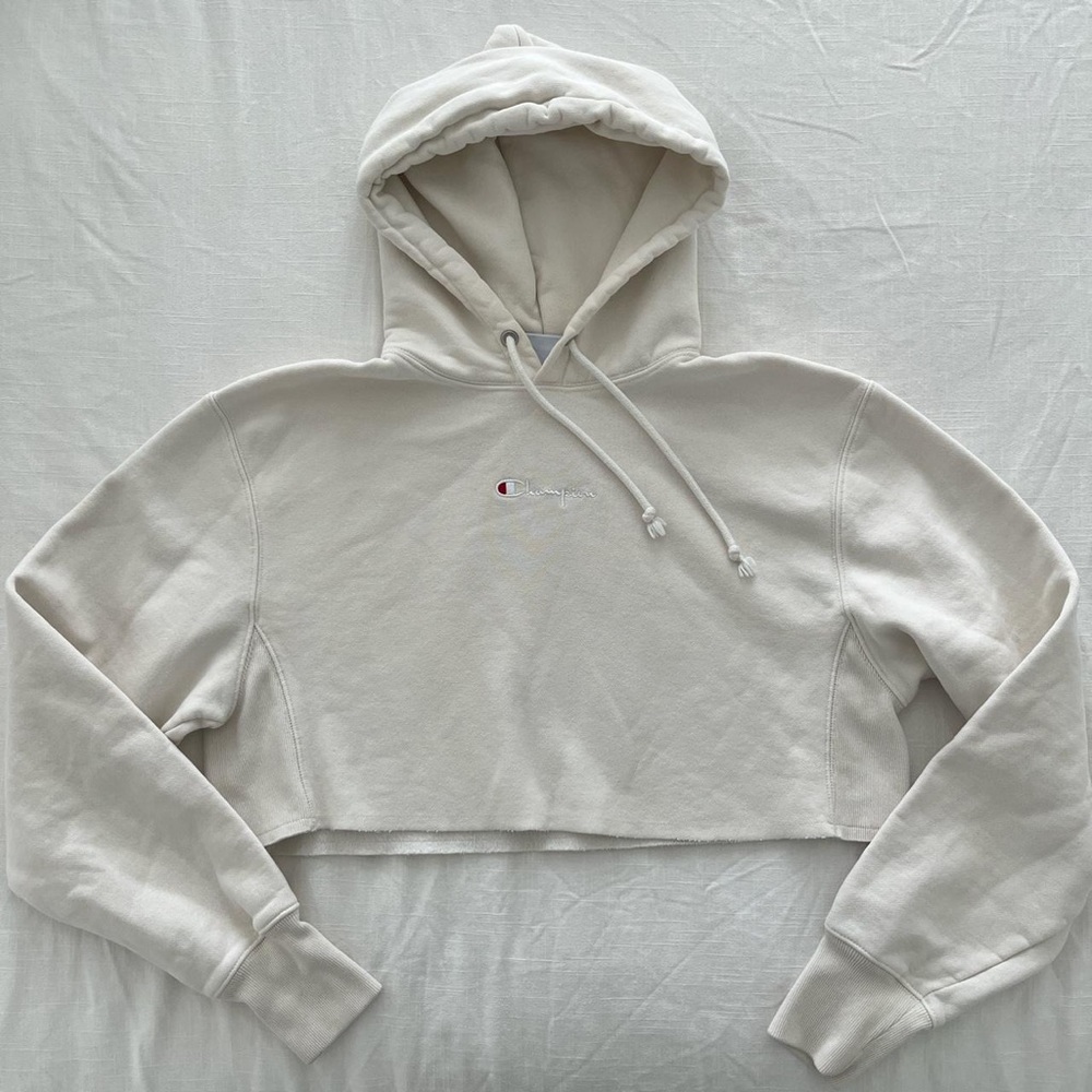 Champion reworked cropped hoodie 🐚